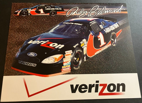 2003 Andy Belmont #1 Verizon Ford Taurus - ARCA Remax Hero Card Handout