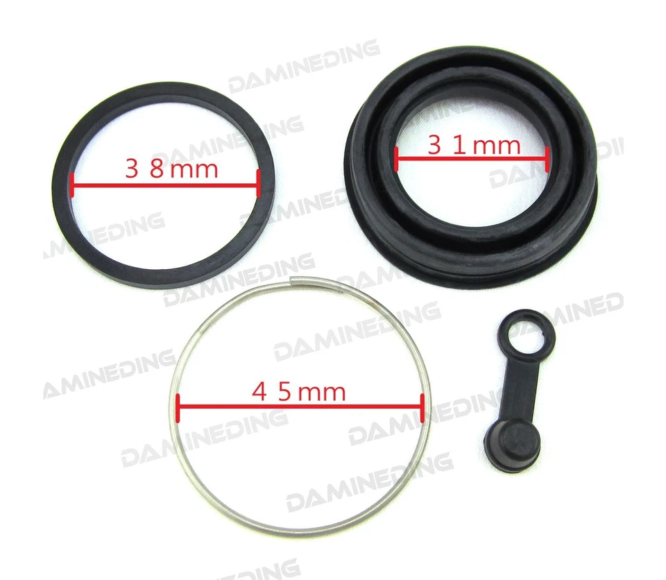 Nuevo Kit de Reconstrucción de Pinzas de Freno 2 Delanteras y 1 Traseras XS750 XS850 XS1100 Stock EE. UU. Foto 3 de 4