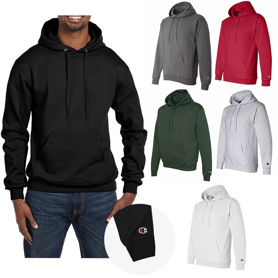 Champion Mens Hoodie 50/50 EcoSmart Pullover Athletic Hooded Sweatshirt S700