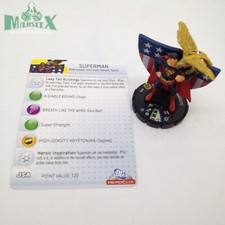 Heroclix DC75th Anniversary set Superman 050 Super Rare figure w/card 