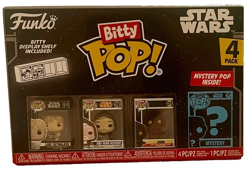 Star Wars Funko Bitty Pop! Includes Luke Skywalker, Obi-Wan Kenobi, Jawa, and ..
