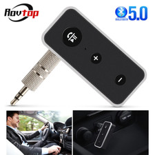 Bluetooth 5.0 Car Kit 3.5mm Jack AUX Stereo Audio Music Wireless Handsfree Bluet