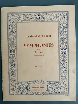 Widor Symphonie 5 Toccata Orgue Organ Orgel Originalausgabe Orgelnoten