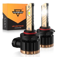 AUXBEAM 9005 LED Headlight Bulbs Conversion Kit White High Beam Replace Halogen