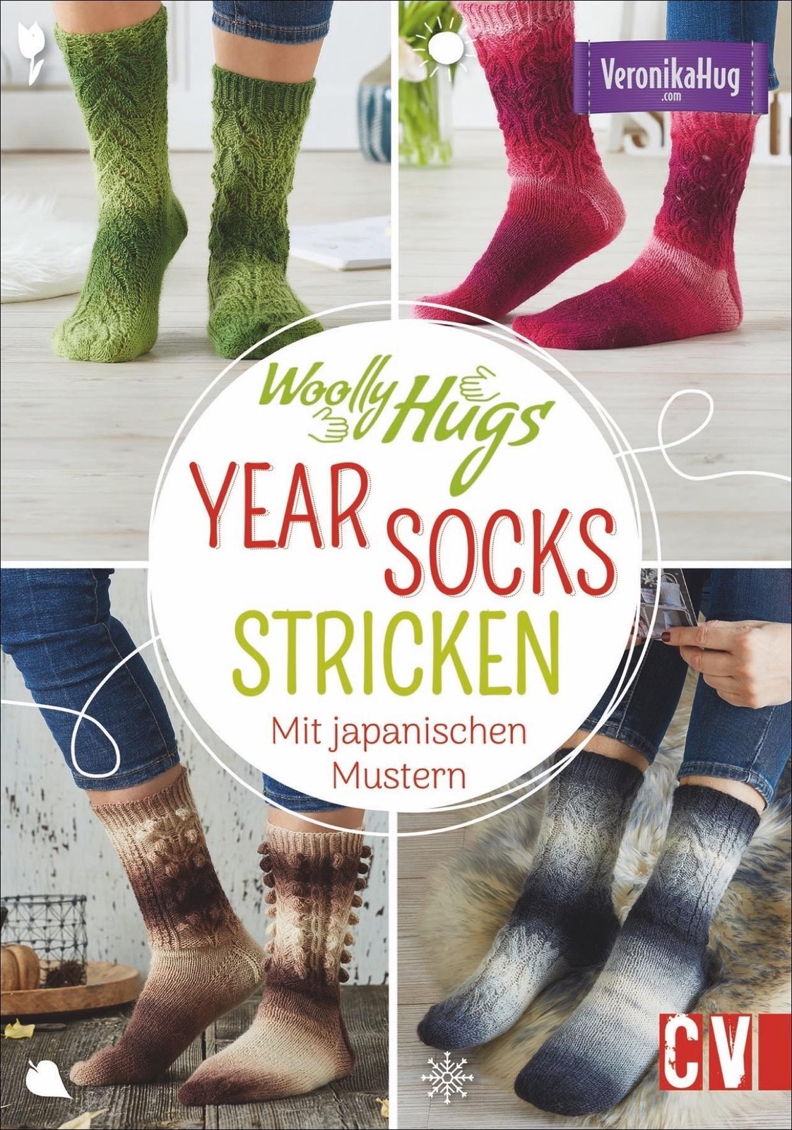 Thumbnail - Woolly Hugs Year-socks Stricken | Veronika Hug | Mit Japanischen