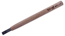Michihamono Medium Japanese Wood Carving Tool 9mm Flat U Gouge Short Bent Chisel