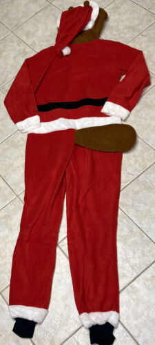 Buc-ee's Adult 2XL Beaver Mascot Buc Union Santa Suit Costume Pajamas NWT - Picture 14 of 14