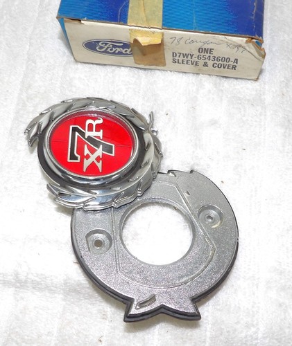 1977 1978 1979 Mercury Cougar XR7 NOS TRUNK DOOR LOCK SLEEVE & COVER ORNAMENT - Picture 5 of 7