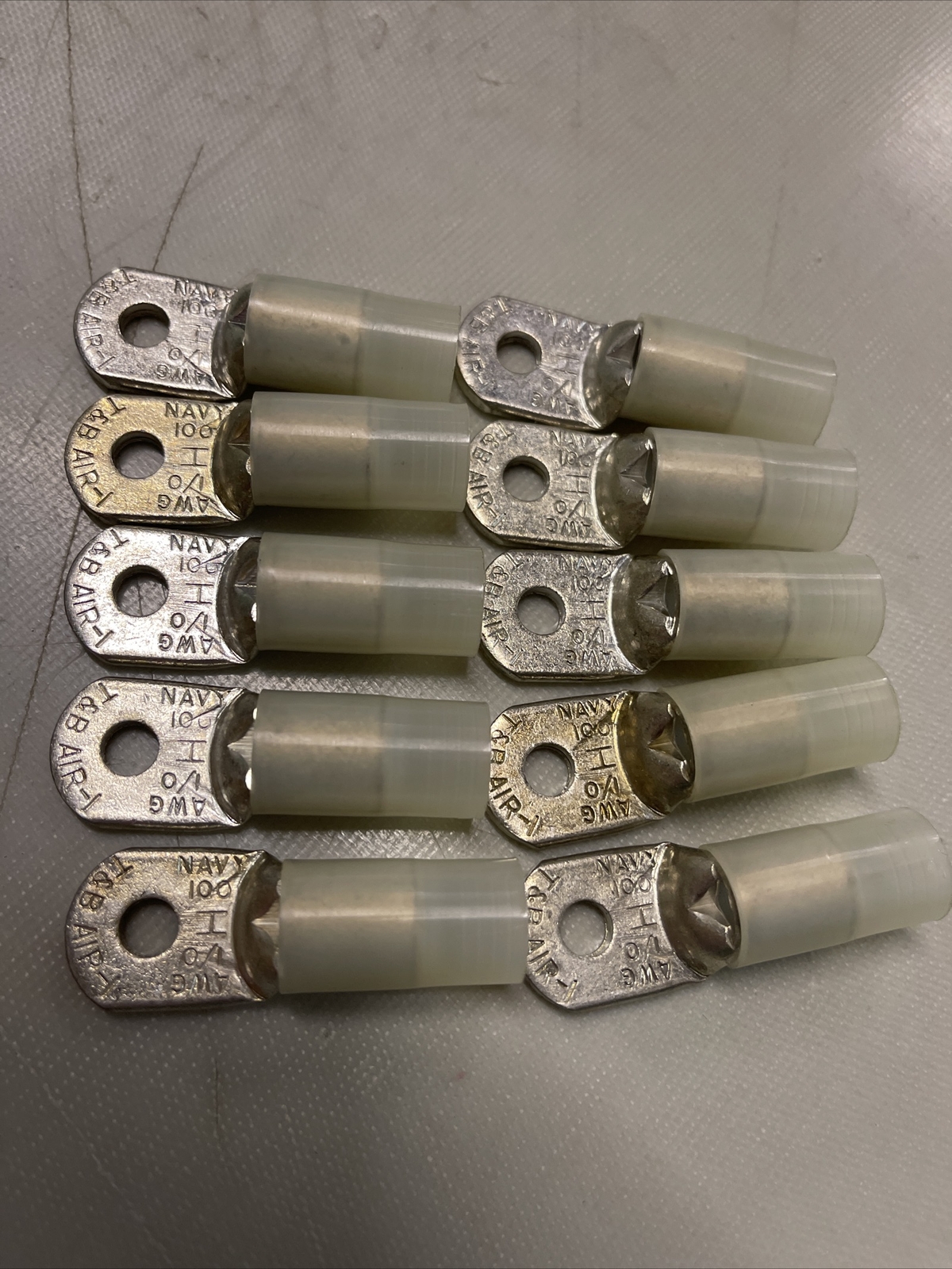 Lot De 4 Cosses à Oeil Thomas & Betts MS25036-132 – Calibre 2/0 AWG – Pour Câbles Électriques De Grosse Section