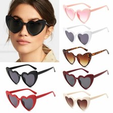Heart Shape Cat Eye Sunglasses Heart Retro Vintage Women Fashion Shades Eyewear  