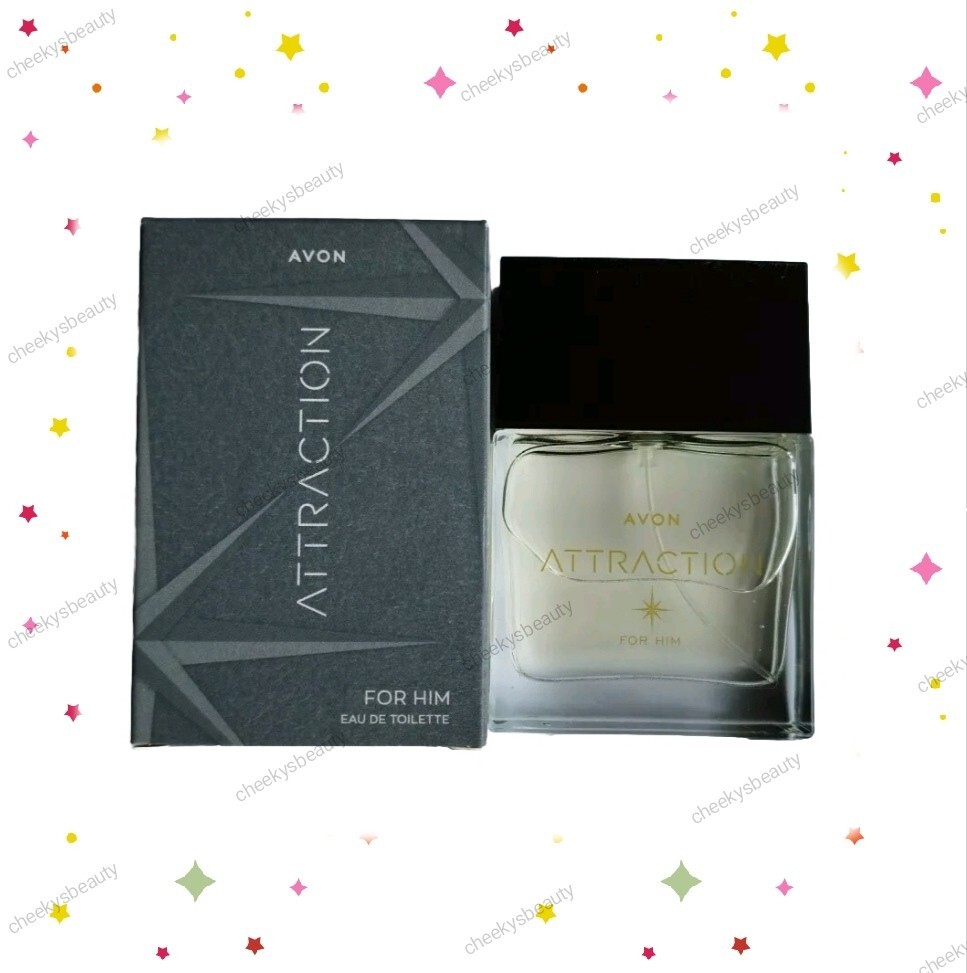 Avon Attraction For Him Eau De Toilette Mens Fragrance, New Sealed 30 ml