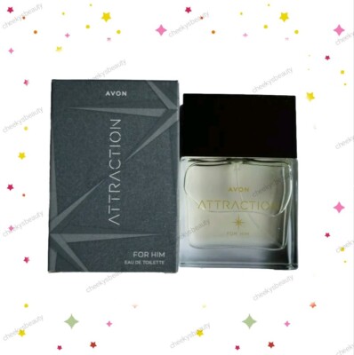 Avon Attraction For Him Eau De Toilette Mens Fragrance, New Sealed 30 ml  UK