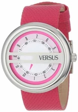 Versus by Versace Women's SGI040013 Osaka Stainless Steel Pink Leather Watch