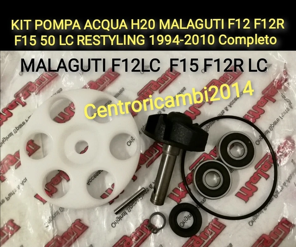 MALAGUTI F12LC F15 LC F12R LC KIT POMPA ACQUA H20 MALAGUTI F12 F12R F15 PHANTOM 50 LC RESTYLING 1994-2010