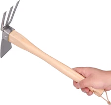 Stainless Steel Garden Hoe Rake Hand Tool, Simple Practical Fine Workmanship Bee
