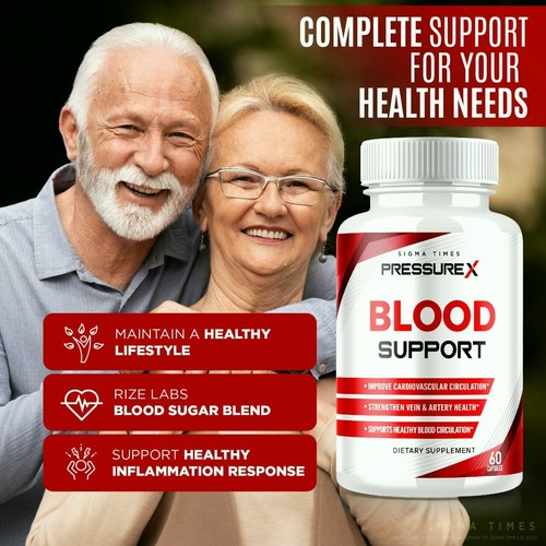 (3 Pack) Pressure X Blood Support Pills to Balance Blood Pressure & Sugar Levels - Picture 4 of 8