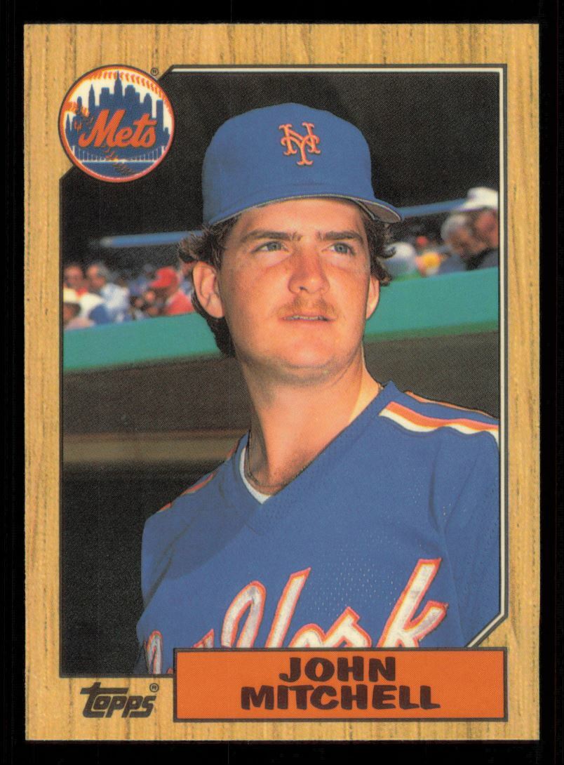1987 Topps Traded Tiffany John Mitchell New York Mets #80T