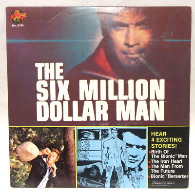 1975 THE SIX MILLION DOLLAR MAN Power #8166 record album near mint TV Show wb