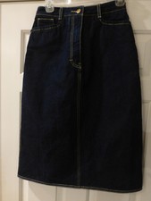 VINTAGE UNION BAY DENIM SKIRT 5 POCKET SZ 9 DARK WASH