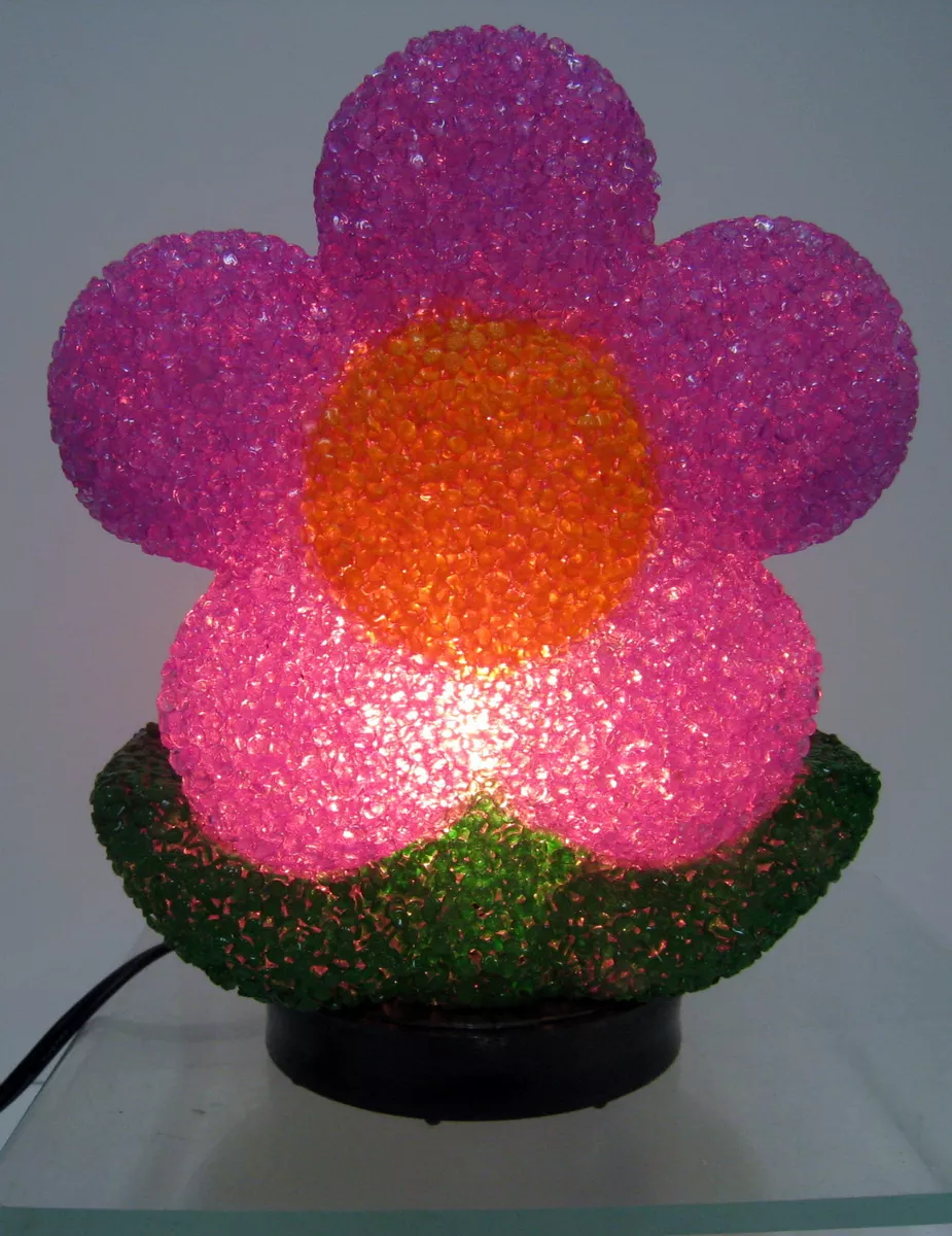 Purple sale flower lamp