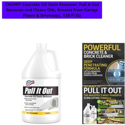 Versatile 128 Fl Oz Oil Stain Remover for Concrete - Acid Free & Easy to Use