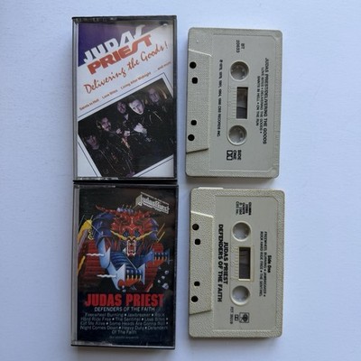 Judas Priest Cassette Lot Delivering the Goods 1988 Defenders of the Faith 1984