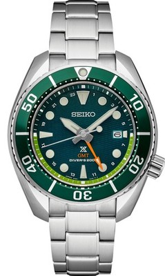 SEIKO Solar GMT Diver's Watch Green Dial SFK003