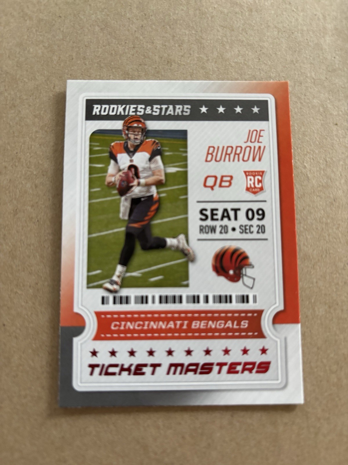 2020 Panini Rookies & Stars - Ticket Masters Joe Burrow #11 (RC)