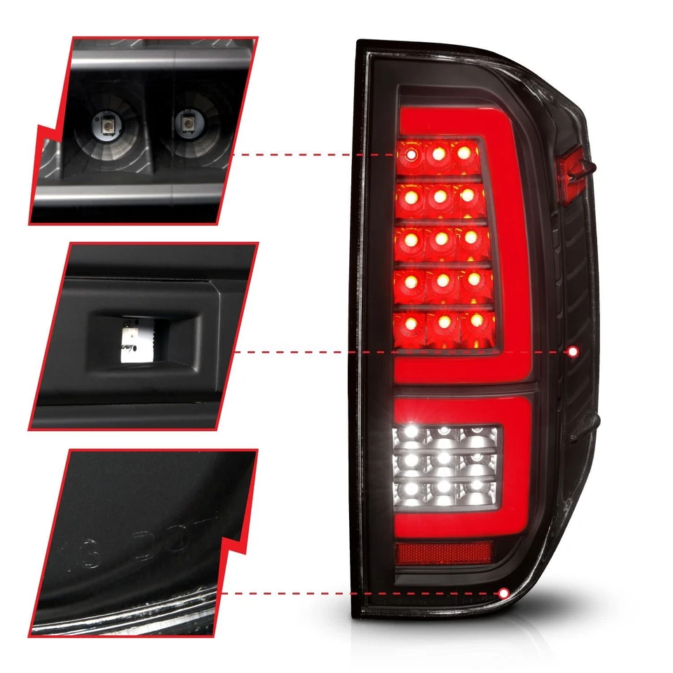 Luces traseras secuenciales LED completas Anzo 311436 para Toyota Tundra SR5 TRD 2014-2021 Foto 3 de 4