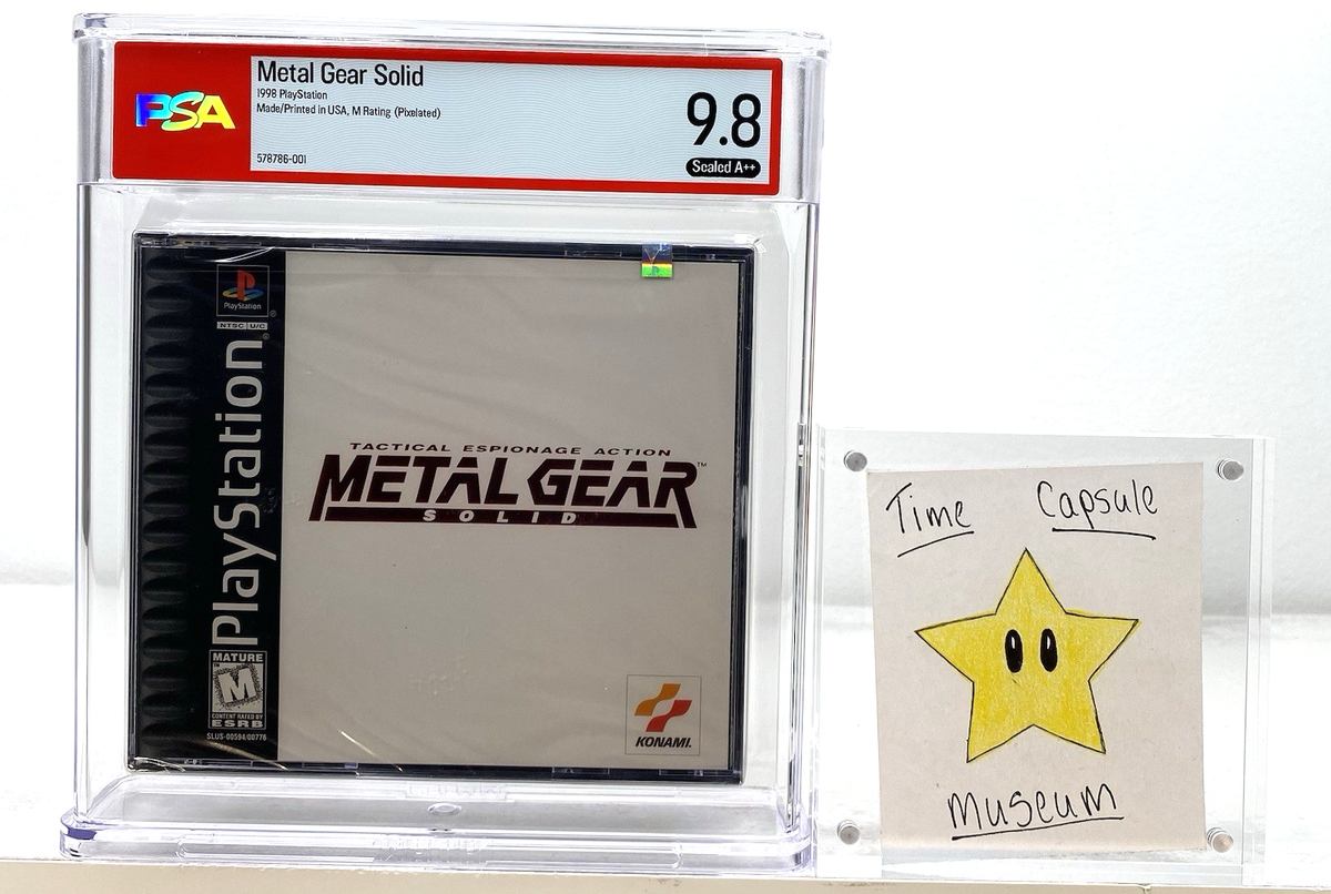 Metal Gear Solid New PlayStation 1 PS1 Black Label Sealed PSA 9.8