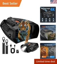 Infrared 4K Binoculars with HD Screen & 10X Digital Zoom for Outdoor Exploration