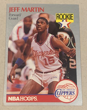 1990 Hoops Jeff Martin Rookie Card - Los Angeles Clippers. rookie card picture