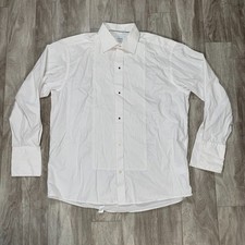 Eton Shirt Mens 43 17 White French Cuff Dress Shirt Long Sleeve Formal Business