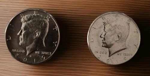 2019 P&D Kennedy Half Dollar Uncirculated 2 Coins Philadelphia & Denver Mint 50c