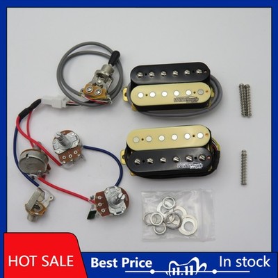 Wilkinson LP Double Coil Electric Guitar Pickup Ceramic 4C Wire Full Harness Kit