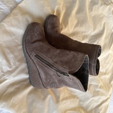 Fly London Women's Brown Suede Ankle Boots Size 37 In Excellent Condition