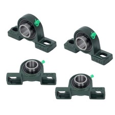 4pcs UCP205-16 Pillow Block Bearing 1" Bore, 2-Bolt, Self-Aligning, Solid Base