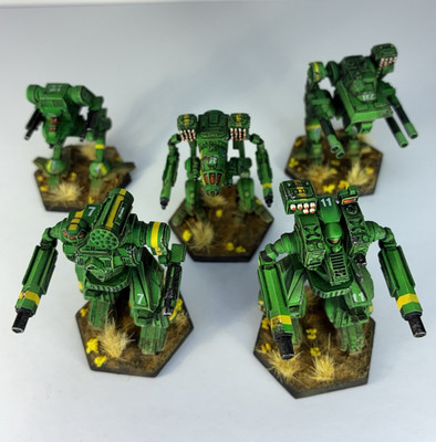 Clan Jade Falcon Delta Galaxy Star   Pro Painted All-Metal BattleTech Mechs