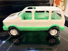 Vintage GAY TOYS Pizza Express Dodge Caravan Plastic Toy Van Made in USA 1980s