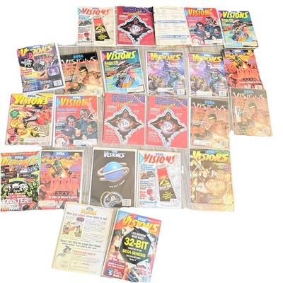 SEGA VISIONS Magazine Lot of 25 (some dupes)  1990's Vintage Street Fighter Doom