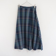 Doneeyu Tartan Check Flare Skirt Size 38