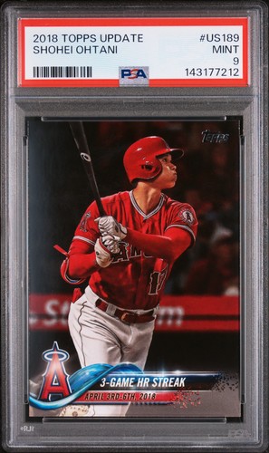 2018 Topps Update #US189 Shohei Ohtani PSA 9