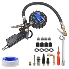 LCD Digital Reifenfüllpistole Luftdruckprüfer Druckluft Reifenfüller Manometer