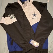 Starter Dallas Cowboys NFL Men's Jacket Black White Blue Size S