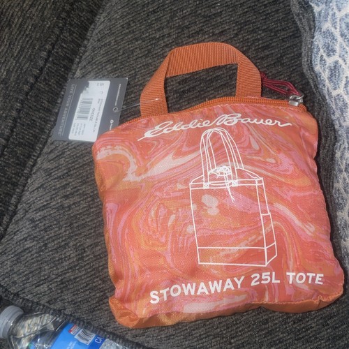 EDDIE BAUER STOWAWAY PACKABLE 25L CINCH TOTE Cosmos NEW TAGS MRSP $30