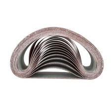 15 Pcs 4"  24" Sanding Belts Aluminium Oxide Sander Mix 40/80/120 Grit New