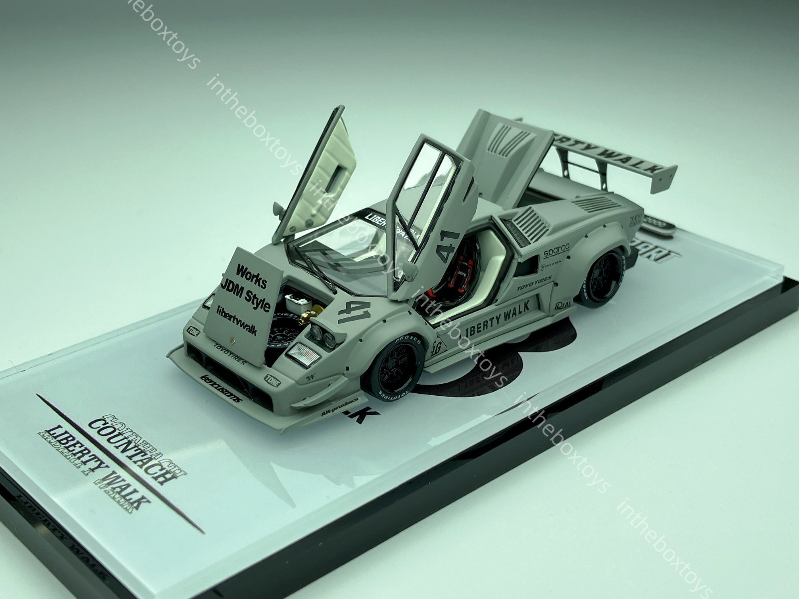 1/64 Topart LB Works Lamborghini Countach Grey LBWK JDM Diec