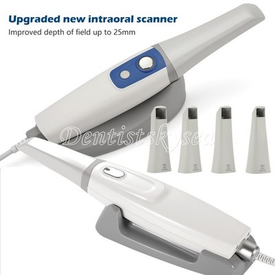 V5 Dental Intra-oral Scanner 3D Real-time Display w/ AI Scanning Software+4 Tips
