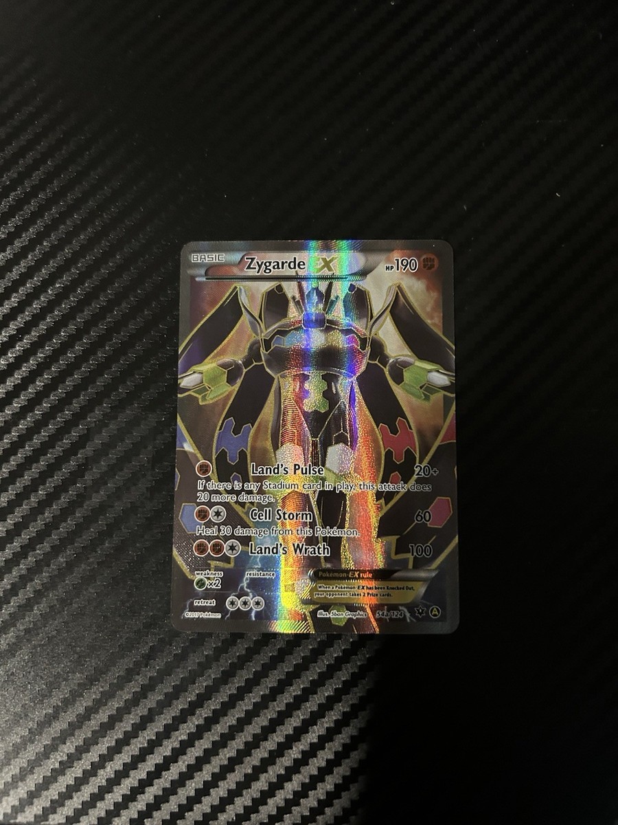 Pokémon Zygarde EX Alternate Art Promo Holo 190 HP Card 054A/124