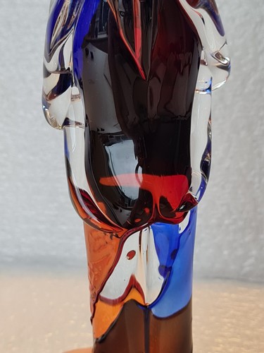 Signed Badioli Murano Art Glass Lovers, Embracing Couple Layered Technique - Picture 9 of 24